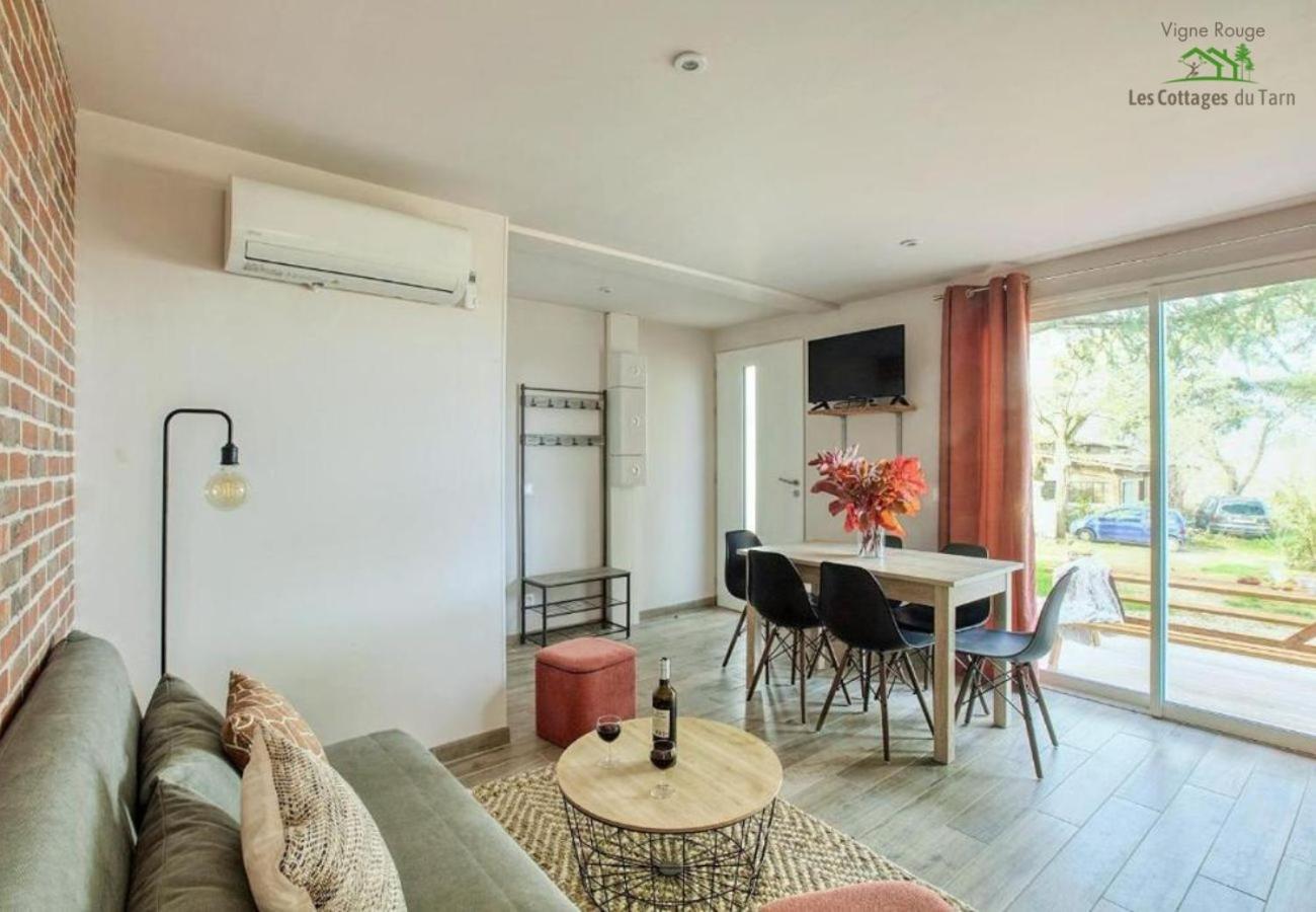 Brens  Le Cottage Nature Vigne Rouge Sauna Gaillac Entre Albi-Toulouse & Les Cottages Du Tarn מראה חיצוני תמונה